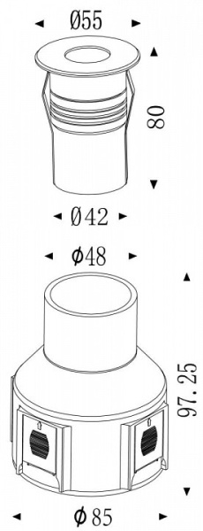 Встраиваемый в дорогу светильник Deko-Light Easyround III 730444