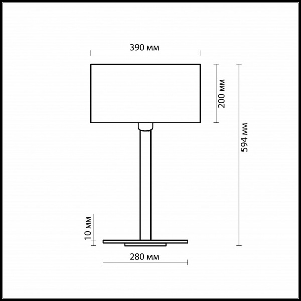 Настольная лампа декоративная Odeon Light Norte 2421/1T