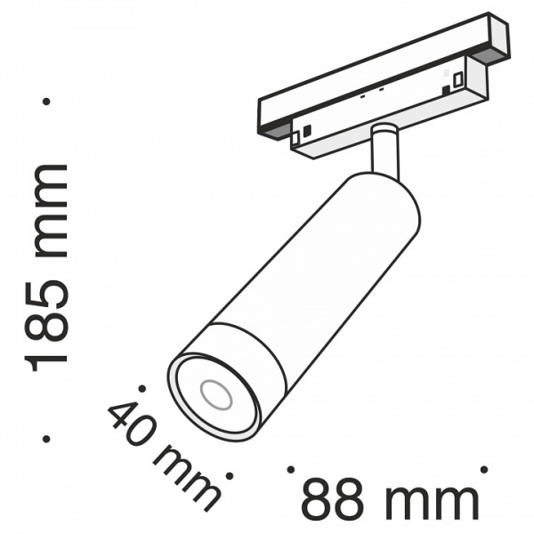 Светильник на штанге Maytoni Focus LED TR019-2-7W3K-B