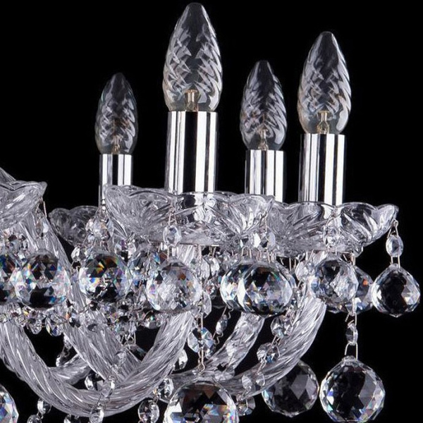Подвесная люстра Bohemia Ivele Crystal 1406 1406/12/300/Ni/Balls