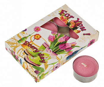 Набор из 6 свечей ароматических (4x2 см) Орхидеи 348-493