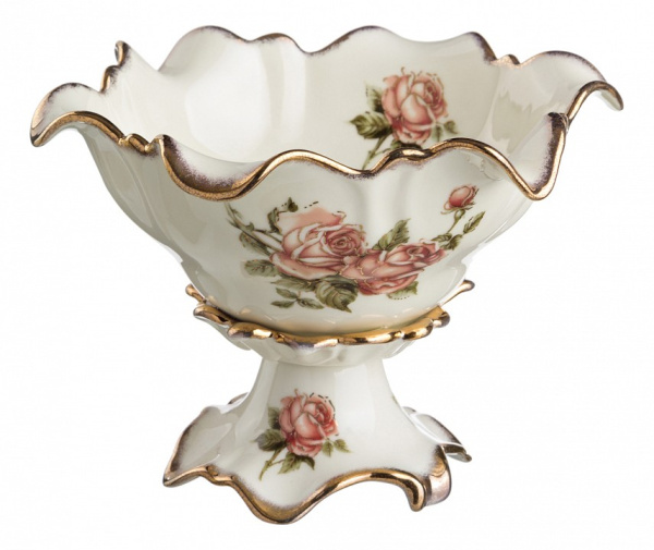 Чаша декоративная (19х13 см) Корейская роза 215-027