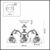 Люстра на штанге Odeon Light Casti 2542/3C