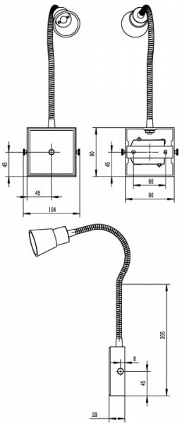 Бра Deko-Light Raze Touch 341110