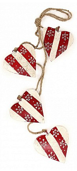 Елочная гирлянда (60x11 см) Christmas Hearts en_ny0006