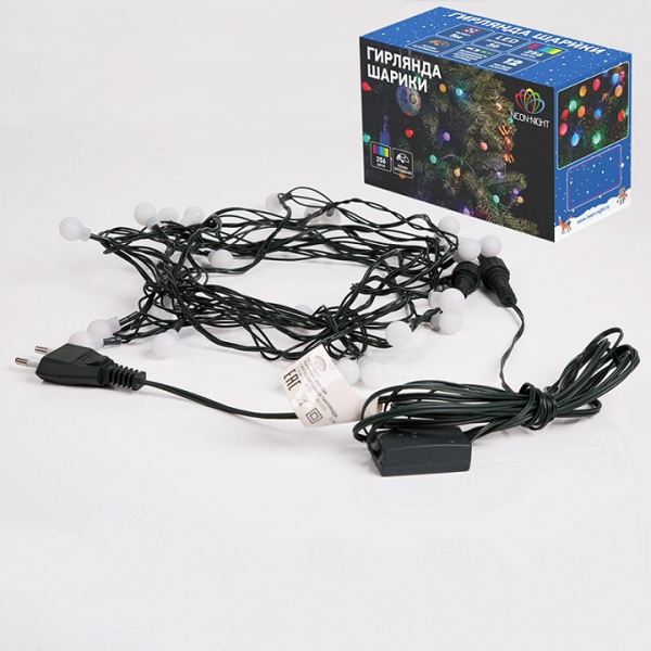 Гирлянда Супернить (5 м) Мультишарики Home 303-539