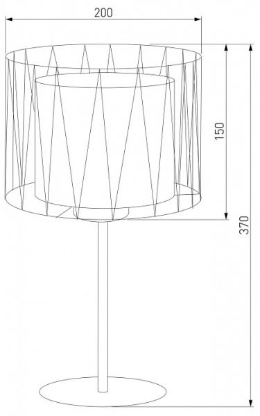 Настольная лампа декоративная TK Lighting Harmony 2898 Harmony Black