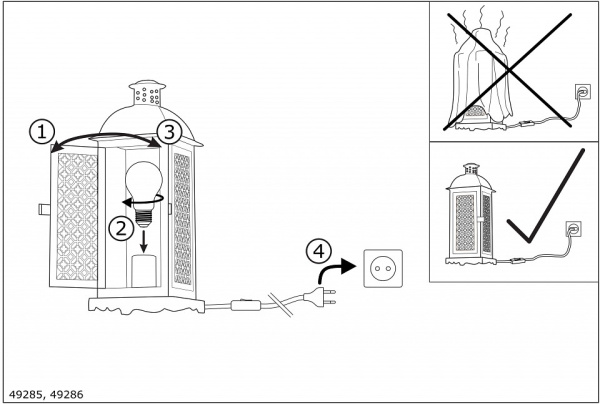 Настольная лампа декоративная Eglo ПРОМО Winsham 49285