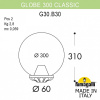 Наземный низкий светильник Fumagalli Globe 300 G30.B30.000.WYE27