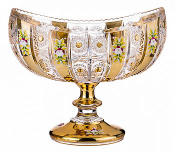 Чаша декоративная (26х22 см) Gold Glass 195-133