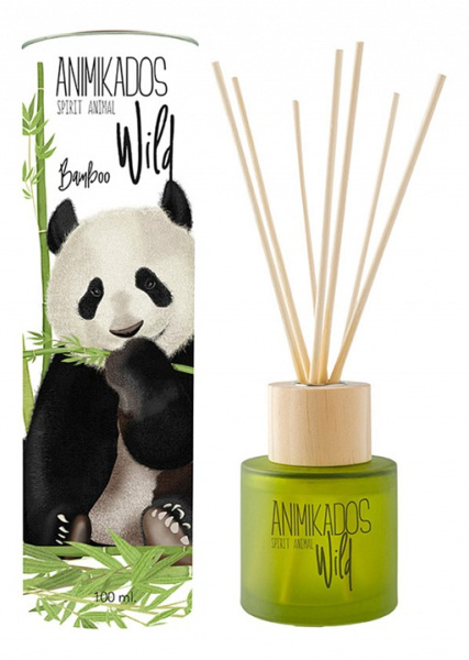 Ароматизатор диффузионный (24 см) Wild Panda - бамбуковый MK100BWAW