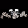 Потолочная люстра Eurosvet Quadro 4976/11 хром/синий+красный+фиолетовый