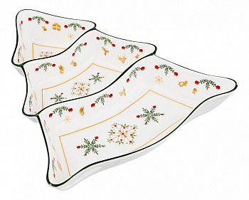 Блюдо декоративное (24х24х5 см) Christmas Collection 586-402