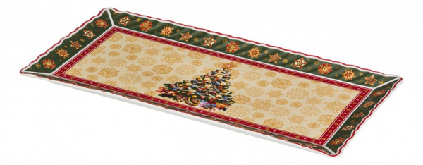 Блюдо декоративное (36.5х18х2 см) Christmas Collection 586-154
