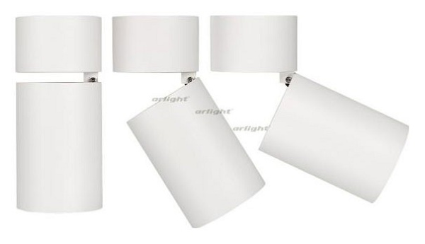 Светильник на штанге Arlight SP-POLO-SURFACE-FLAP-R85-15W Day4000 (WH-GD, 40 deg) 027547