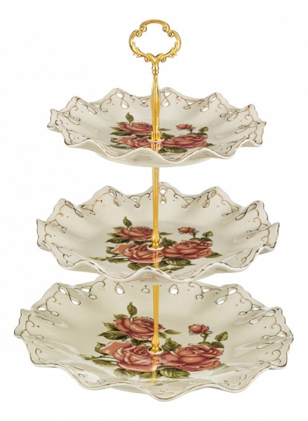 Блюдо декоративное (30x37 см) Корейская Роза 126-501