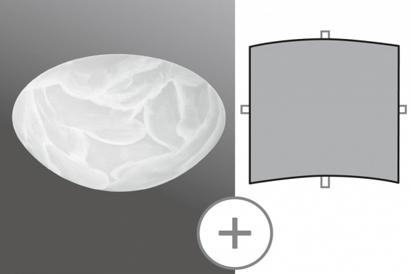 Плафон стеклянный Paulmann DecoSystems 70055