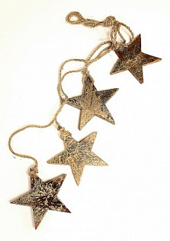 Елочная гирлянда (65x11 см) Golden Stars en_ny0028