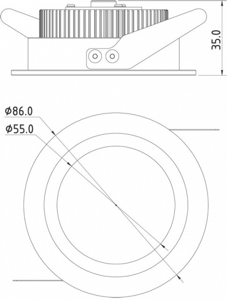 Встраиваемый светильник Deko-Light  565041