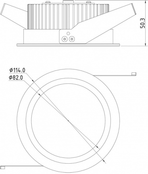 Встраиваемый светильник Deko-Light  565044
