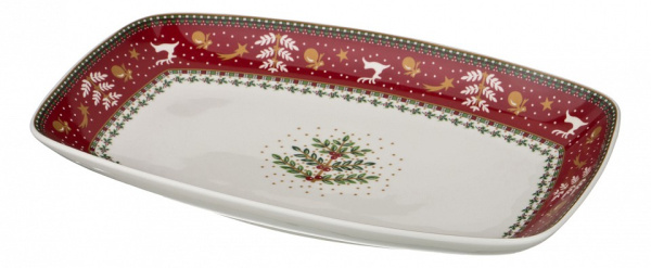 Блюдо декоративное (30х19 см) Christmas Collection 586-308