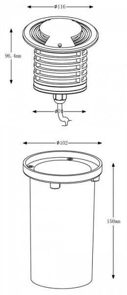 Встраиваемый в дорогу светильник Deko-Light Smart S IV WW 730271