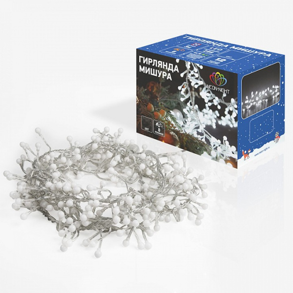 Гирлянда нить (3 м) Мишура LED 303-606