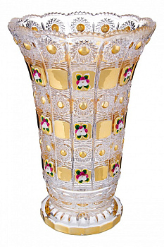 Ваза настольная (17x25 см) Lefard Gold Glass 195-125