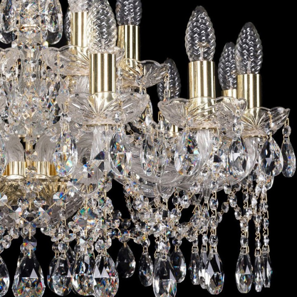 Подвесная люстра Bohemia Ivele Crystal 1413 1413/12+6/220/G