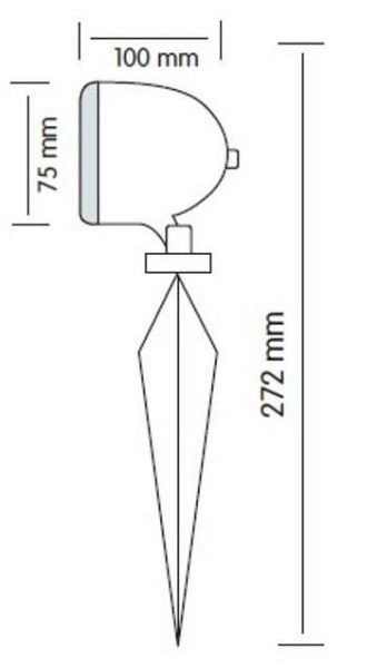Наземный низкий светильник Horoz Electric  HRZ00002504