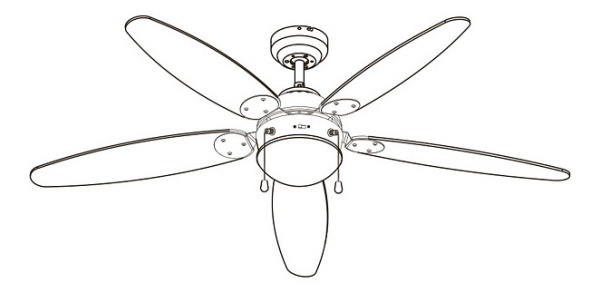 Светильник с вентилятором Globo Azura 308