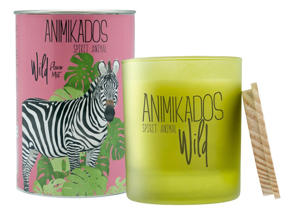 Свеча ароматическая (9.9 см) Wild Zebra - цветочный VV040FOAW