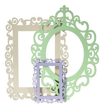 Набор из 3 фоторамок настенных AKI N-22-1