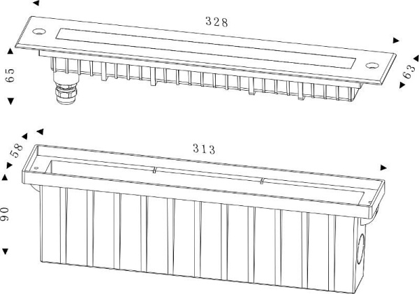 Встраиваемый в дорогу светильник Deko-Light Line II WW 730261