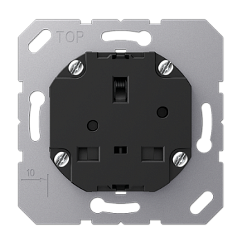 JUNG Розетка British standart 13А без выключателя, рамка 71х71мм