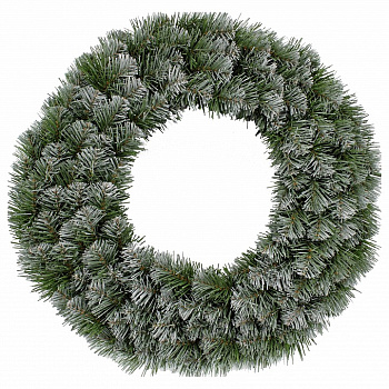 Венки хвойные [60 см] Колорадо заснеженный 73934