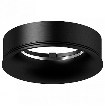 Рамка на 1 светильник Ambrella N711 N7011 PBK черный полированный D70*H20mm Out2mm MR16