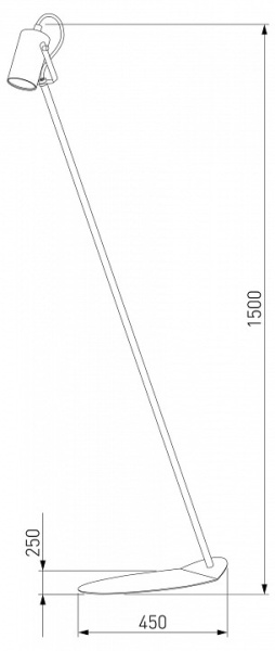 Торшер TK Lighting Redo 3063 Redo Black