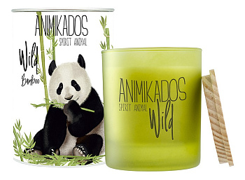 Свеча ароматическая (9.9 см) Wild Panda - бамбуковый VV040BMAW