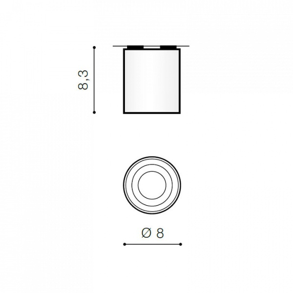 Накладной светильник Azzardo Mini Bross AZ1710