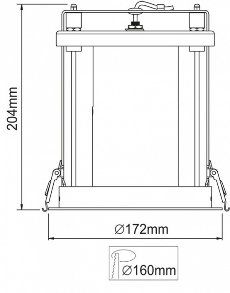 Встраиваемый светильник Deko-Light Luna 565260