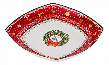 Чаша декоративная (33х33х5 см) Christmas Collection 586-418