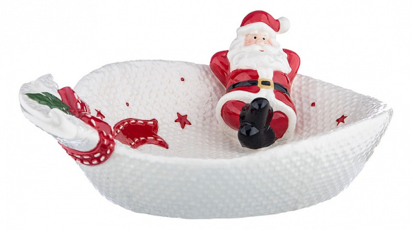 Блюдо декоративное (27.5х20.5х10.5 см) Санта 782-182