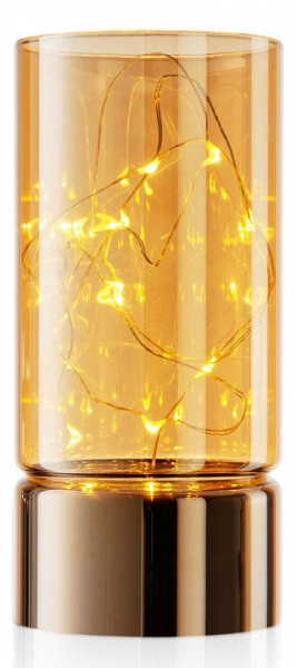 Свеча светодиодная (7x15 см) Kristall RmH-LC-01-Gold
