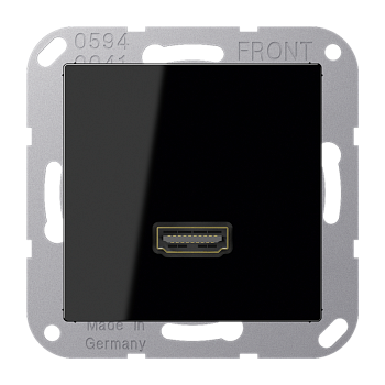 JUNG A 500 Черная Розетка HDMI 1-ая