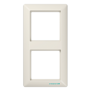 JUNG AS 500 Бежевая Рамка 2-ая антибактериальная