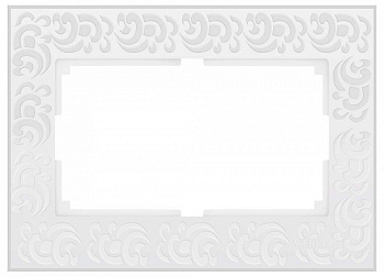 Рамка для двойной розетки Werkel  WL05-Frame-01-DBL-white