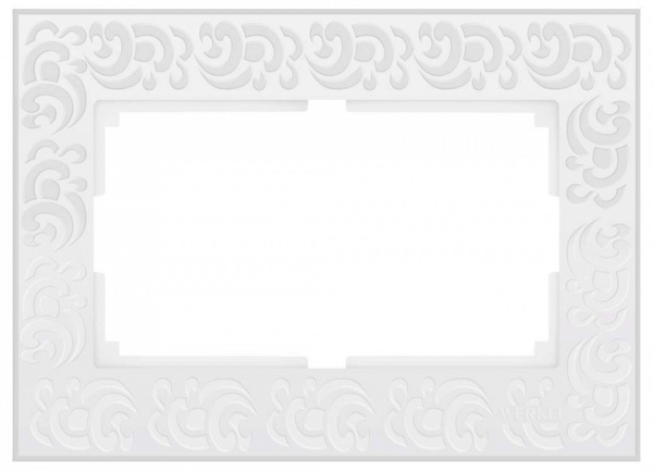 Рамка для двойной розетки Werkel  WL05-Frame-01-DBL-white