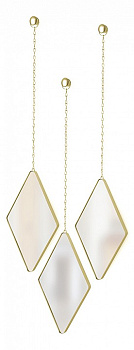 Набор из 3 зеркал настенных (17.5x4x29 см) Dima 358777-221