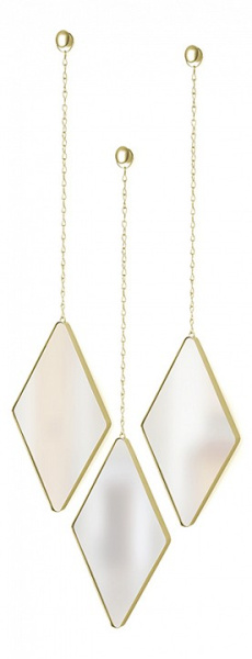 Набор из 3 зеркал настенных (17.5x4x29 см) Dima 358777-221